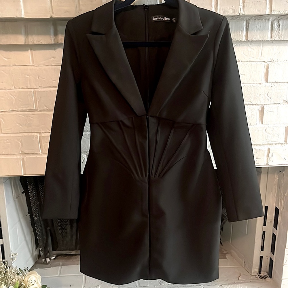 Lavish Alice Tux Mini Corset Dress Size 10 US